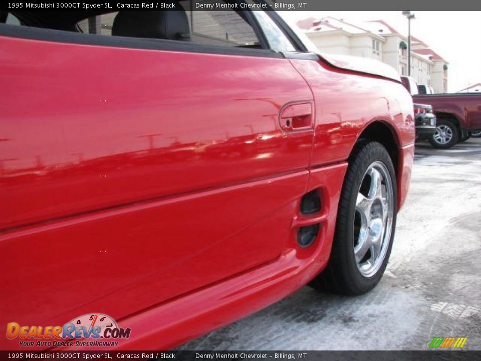 1995 Mitsubishi 3000GT Spyder SL Caracas Red / Black Photo #9