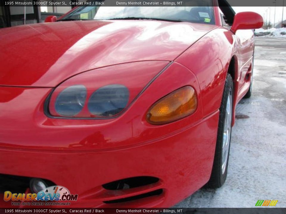 1995 Mitsubishi 3000GT Spyder SL Caracas Red / Black Photo #11