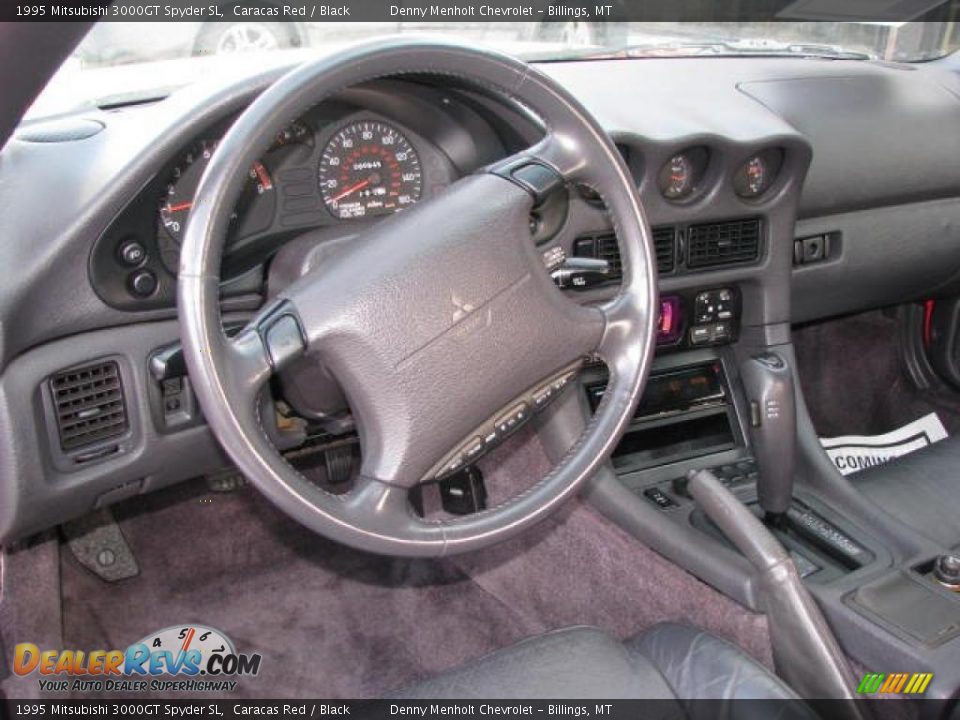 1995 Mitsubishi 3000GT Spyder SL Caracas Red / Black Photo #15