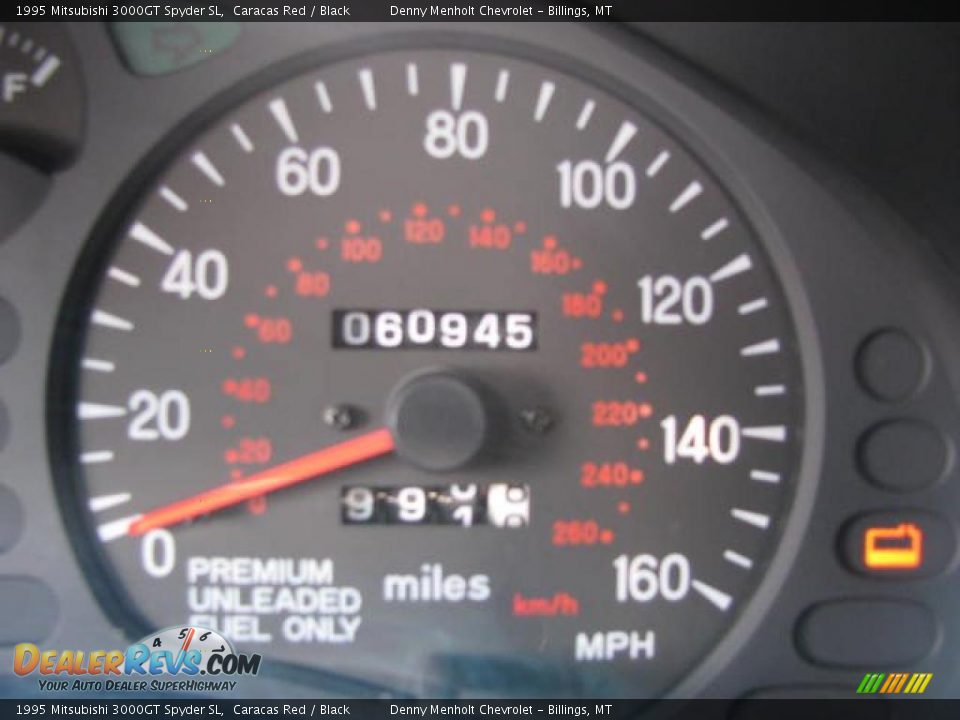 1995 Mitsubishi 3000GT Spyder SL Caracas Red / Black Photo #20