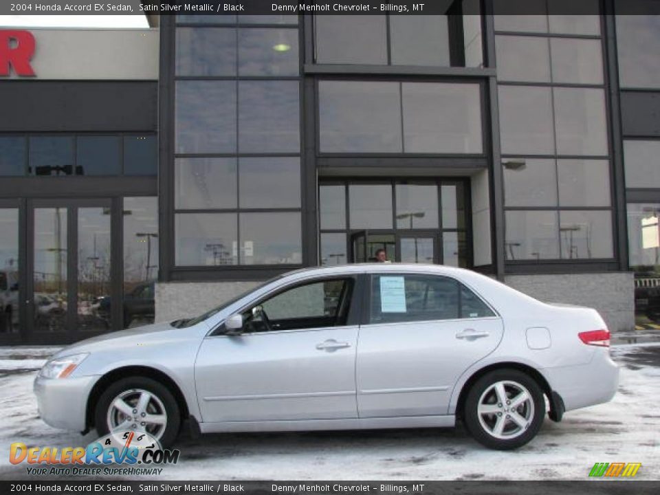 2004 Honda Accord EX Sedan Satin Silver Metallic / Black Photo #1