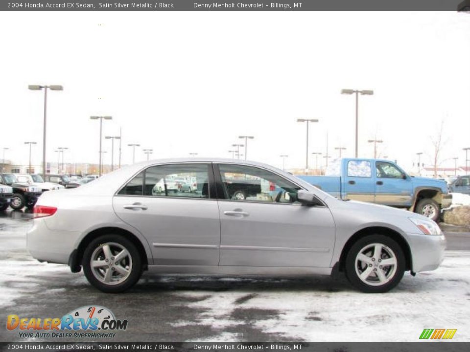 2004 Honda Accord EX Sedan Satin Silver Metallic / Black Photo #4