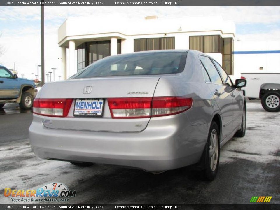 2004 Honda Accord EX Sedan Satin Silver Metallic / Black Photo #5