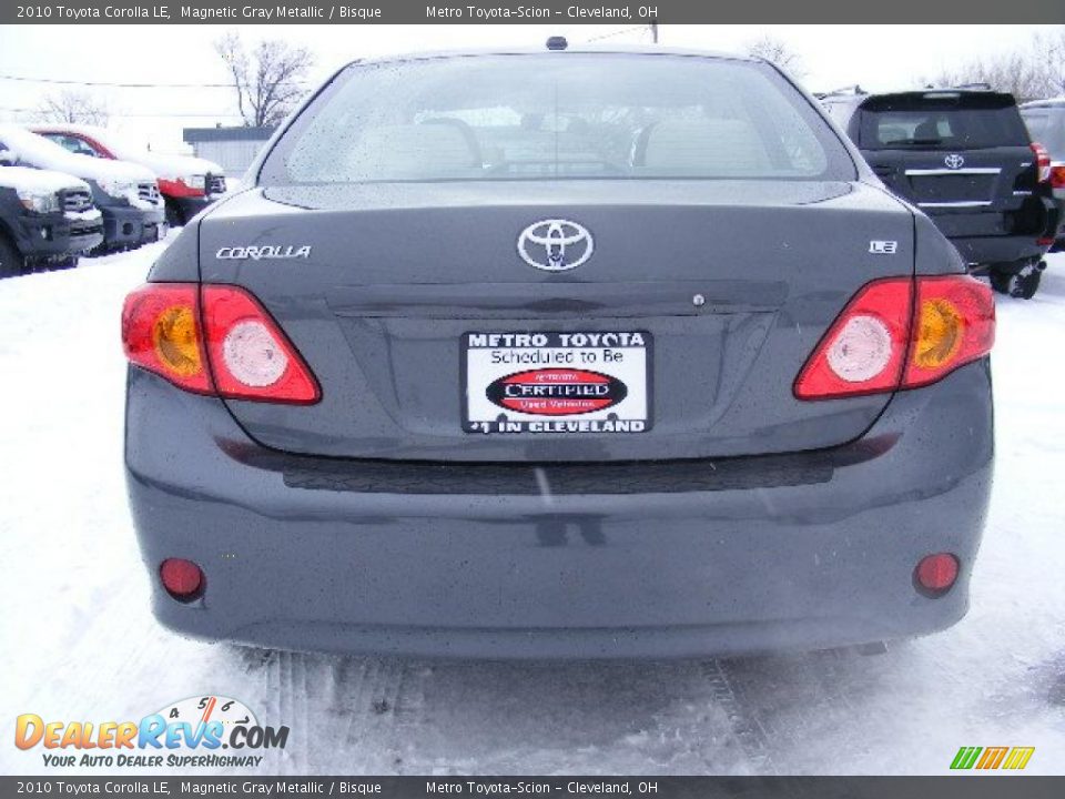 2010 Toyota Corolla LE Magnetic Gray Metallic / Bisque Photo #4