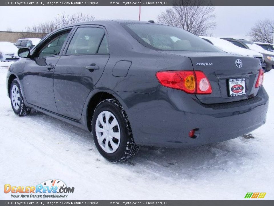 2010 Toyota Corolla LE Magnetic Gray Metallic / Bisque Photo #5
