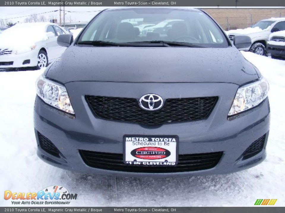 2010 Toyota Corolla LE Magnetic Gray Metallic / Bisque Photo #8