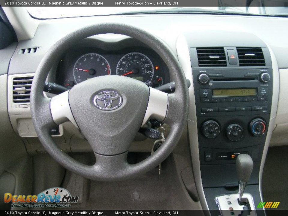 2010 Toyota Corolla LE Magnetic Gray Metallic / Bisque Photo #14