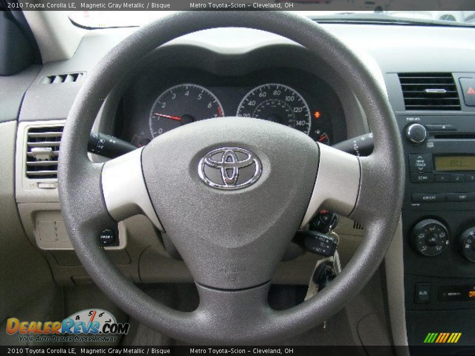 2010 Toyota Corolla LE Magnetic Gray Metallic / Bisque Photo #15