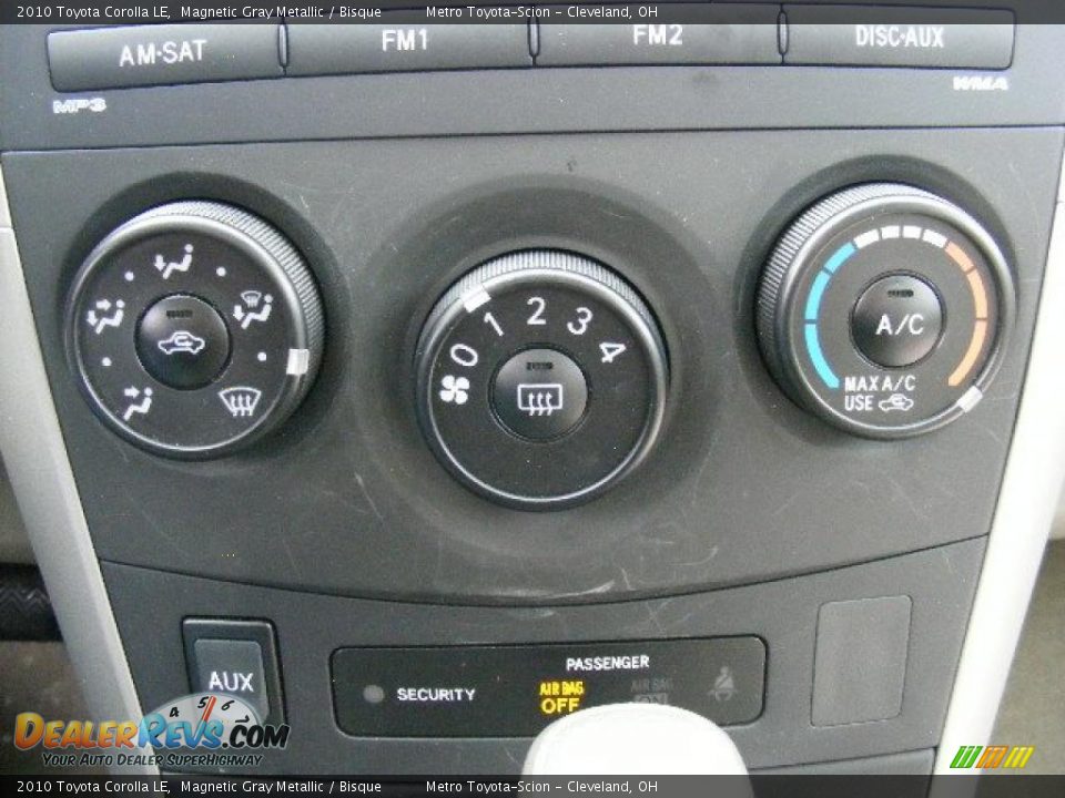 2010 Toyota Corolla LE Magnetic Gray Metallic / Bisque Photo #20