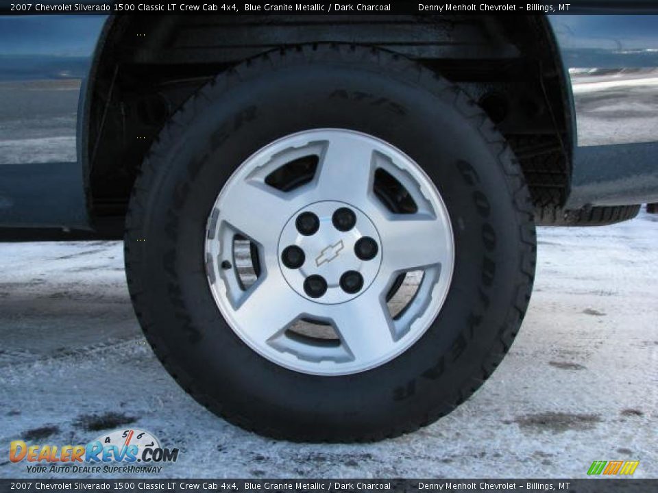 2007 Chevrolet Silverado 1500 Classic LT Crew Cab 4x4 Blue Granite Metallic / Dark Charcoal Photo #8