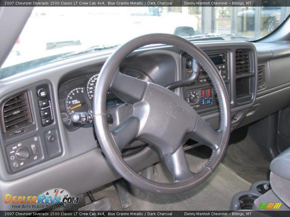 2007 Chevrolet Silverado 1500 Classic LT Crew Cab 4x4 Blue Granite Metallic / Dark Charcoal Photo #11