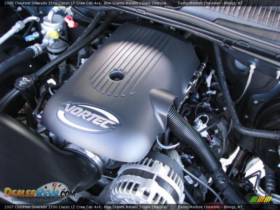 2007 Chevrolet Silverado 1500 Classic LT Crew Cab 4x4 Blue Granite Metallic / Dark Charcoal Photo #15