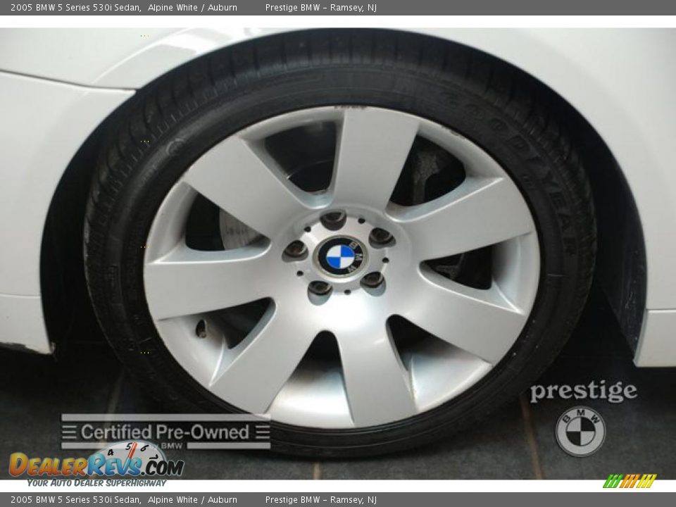 2005 BMW 5 Series 530i Sedan Alpine White / Auburn Photo #3