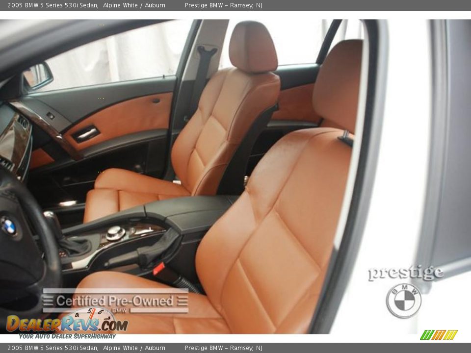 2005 BMW 5 Series 530i Sedan Alpine White / Auburn Photo #5