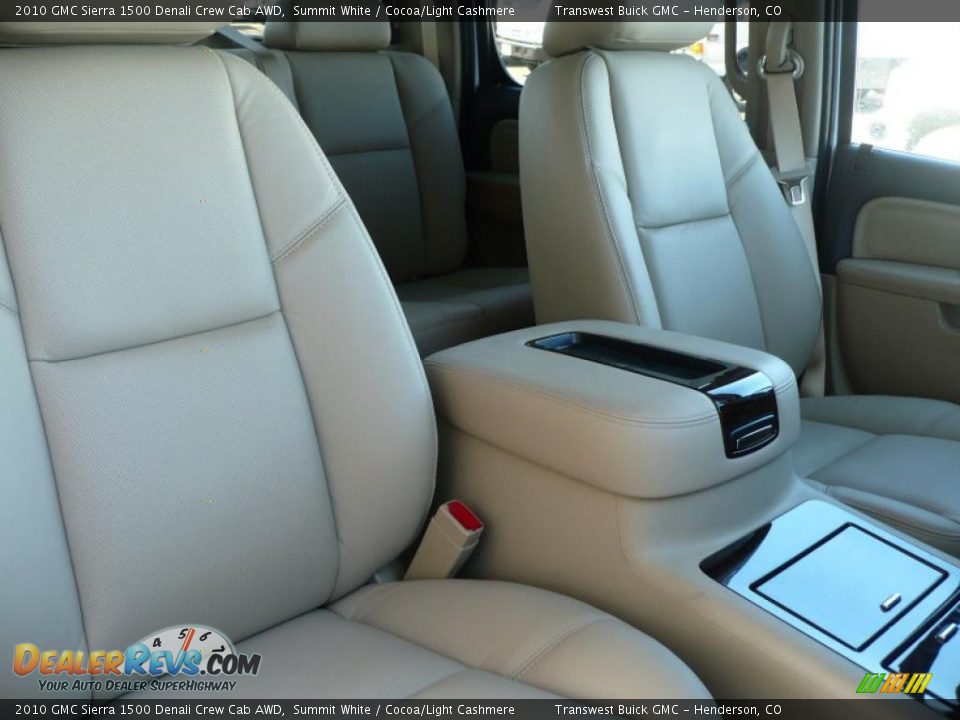 2010 GMC Sierra 1500 Denali Crew Cab AWD Summit White / Cocoa/Light Cashmere Photo #5