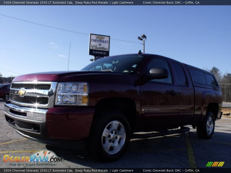 2009 Chevrolet Silverado 1500 LT Extended Cab Deep Ruby Red Metallic / Light Cashmere Photo #1