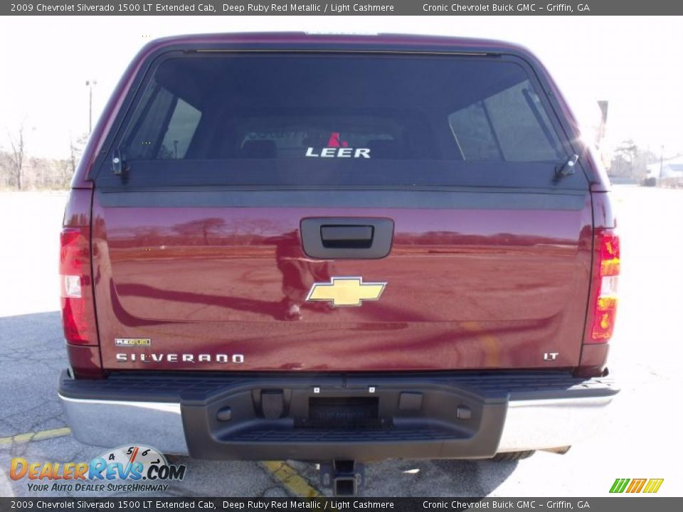 2009 Chevrolet Silverado 1500 LT Extended Cab Deep Ruby Red Metallic / Light Cashmere Photo #4