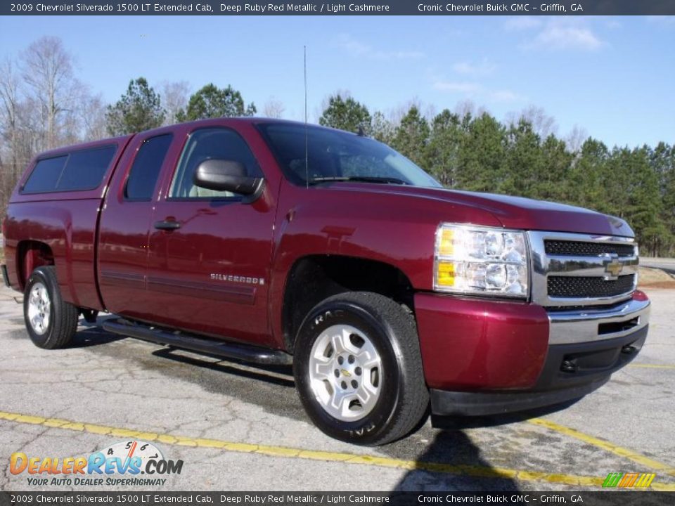 2009 Chevrolet Silverado 1500 LT Extended Cab Deep Ruby Red Metallic / Light Cashmere Photo #7