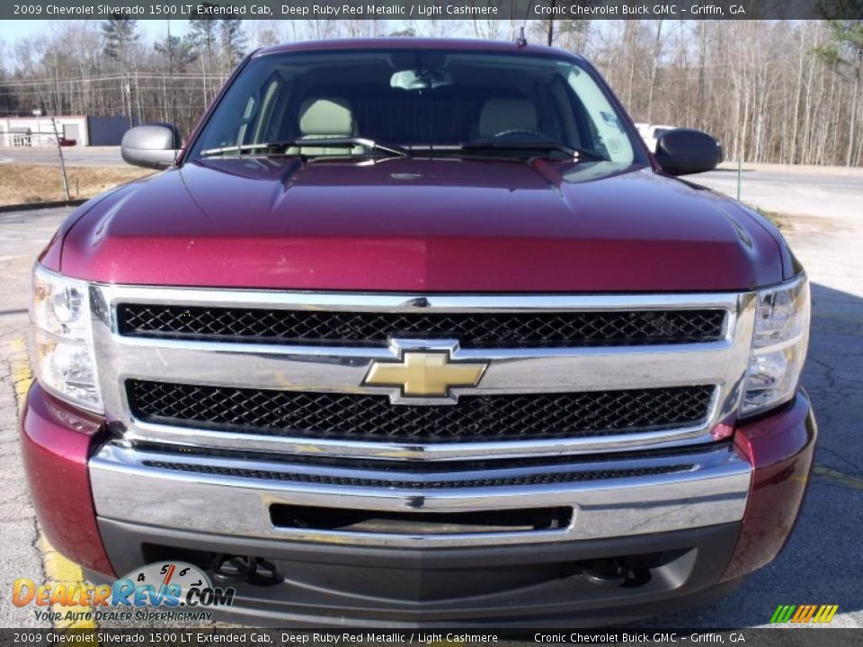 2009 Chevrolet Silverado 1500 LT Extended Cab Deep Ruby Red Metallic / Light Cashmere Photo #8