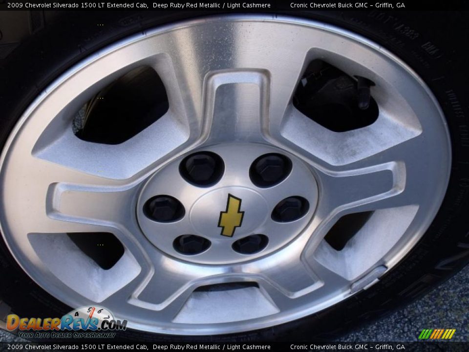 2009 Chevrolet Silverado 1500 LT Extended Cab Deep Ruby Red Metallic / Light Cashmere Photo #9