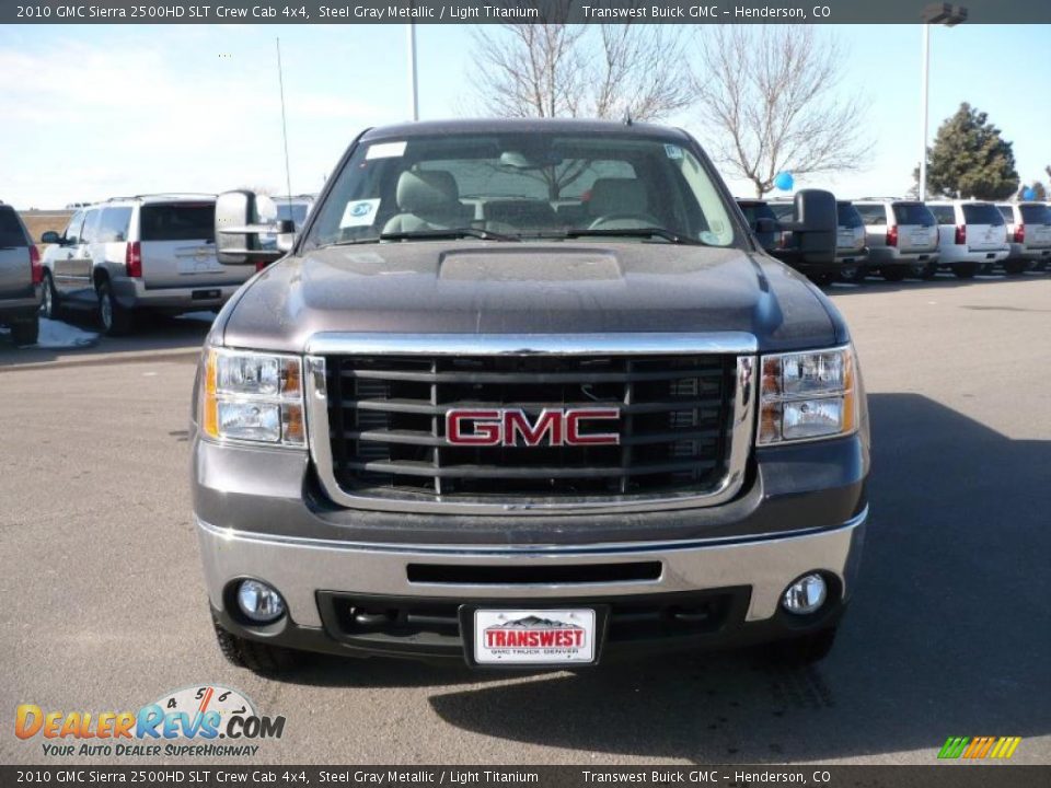 2010 GMC Sierra 2500HD SLT Crew Cab 4x4 Steel Gray Metallic / Light Titanium Photo #2