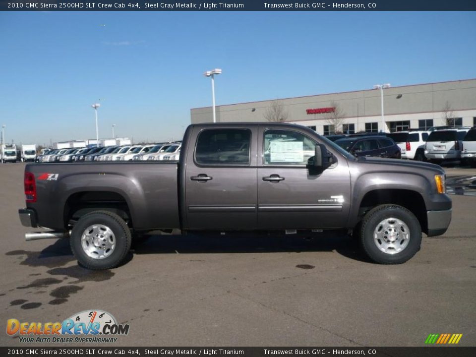 2010 GMC Sierra 2500HD SLT Crew Cab 4x4 Steel Gray Metallic / Light Titanium Photo #3