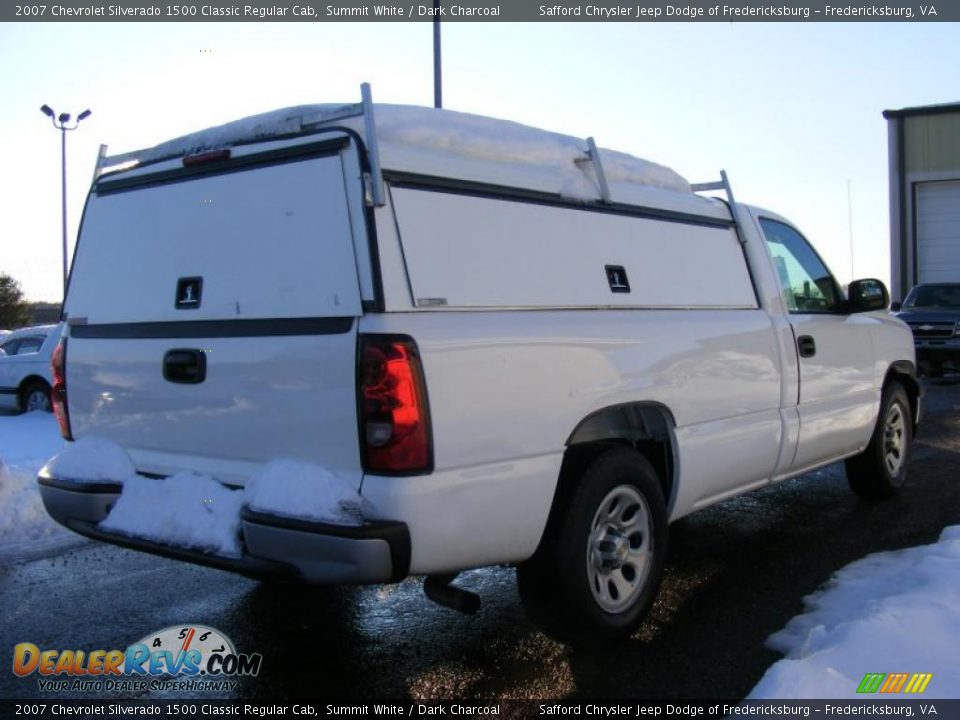 2007 Chevrolet Silverado 1500 Classic Regular Cab Summit White / Dark Charcoal Photo #4