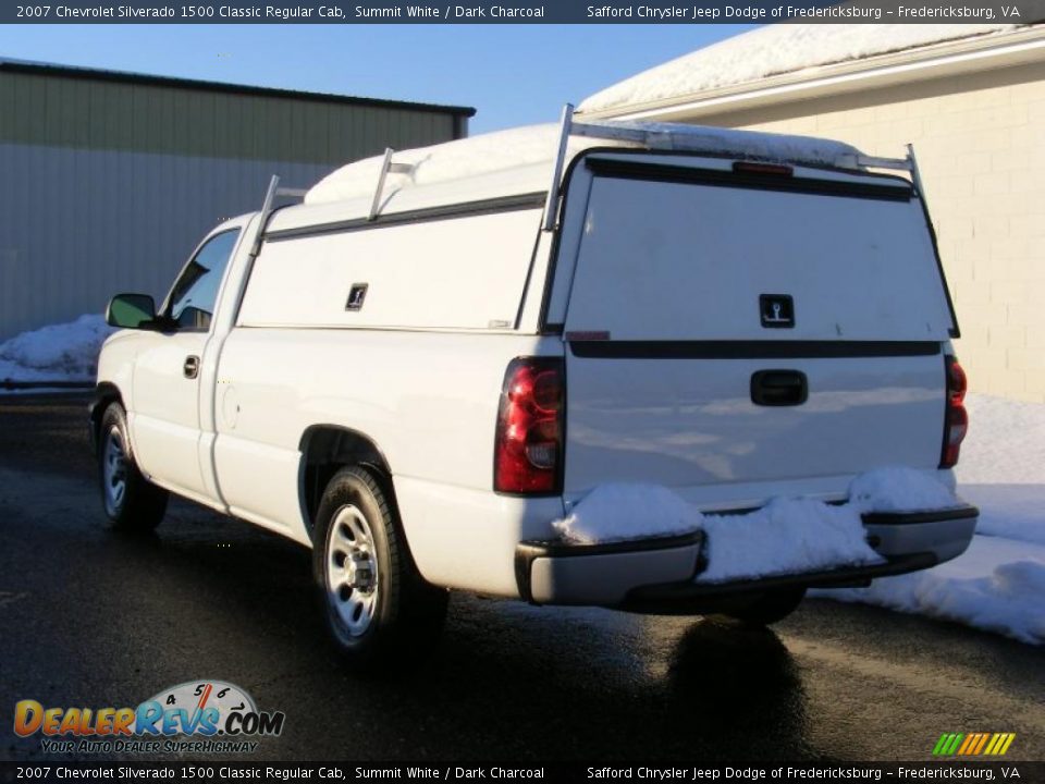 2007 Chevrolet Silverado 1500 Classic Regular Cab Summit White / Dark Charcoal Photo #6