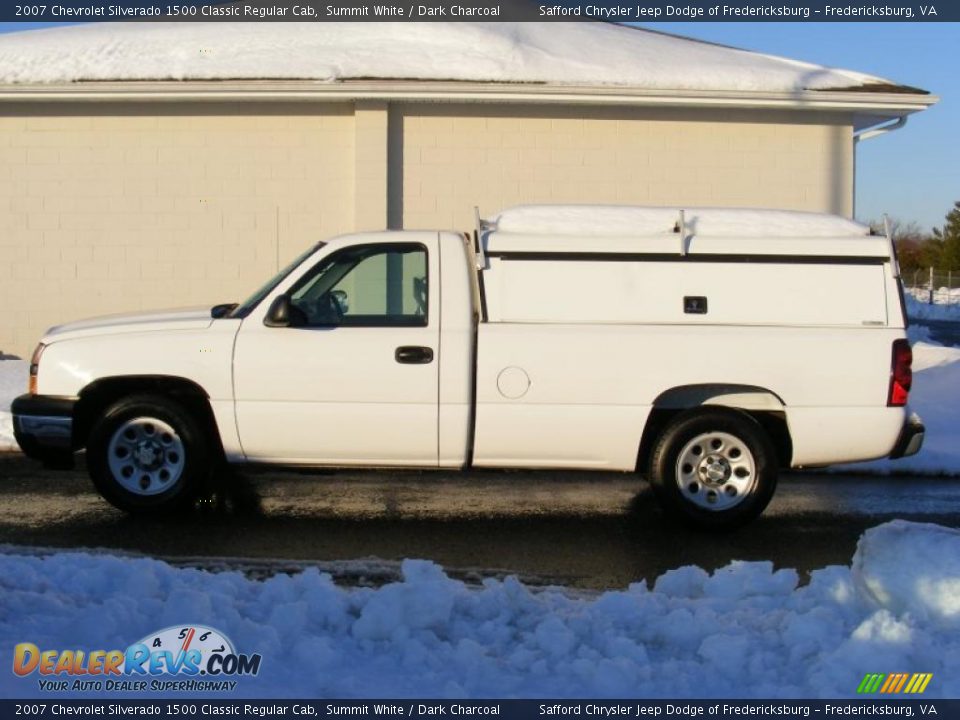 2007 Chevrolet Silverado 1500 Classic Regular Cab Summit White / Dark Charcoal Photo #7