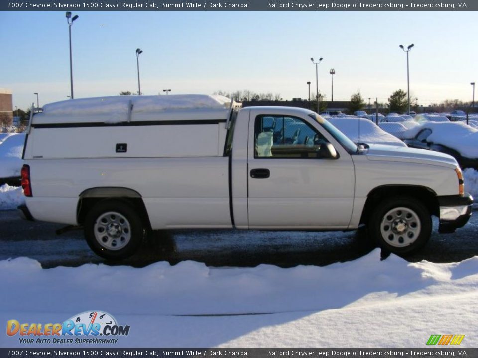 2007 Chevrolet Silverado 1500 Classic Regular Cab Summit White / Dark Charcoal Photo #8