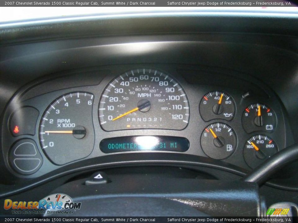 2007 Chevrolet Silverado 1500 Classic Regular Cab Summit White / Dark Charcoal Photo #9