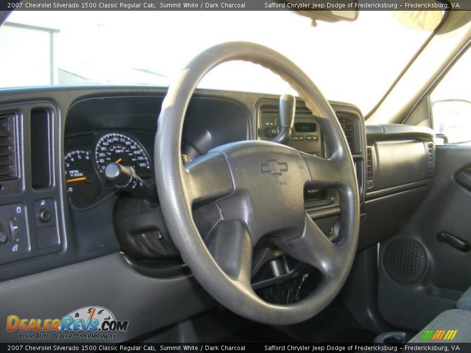 2007 Chevrolet Silverado 1500 Classic Regular Cab Summit White / Dark Charcoal Photo #11