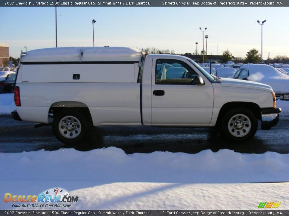 2007 Chevrolet Silverado 1500 Classic Regular Cab Summit White / Dark Charcoal Photo #4