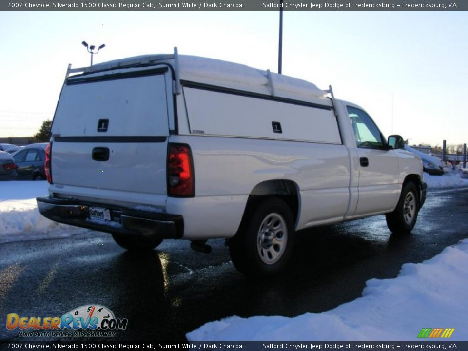 2007 Chevrolet Silverado 1500 Classic Regular Cab Summit White / Dark Charcoal Photo #5