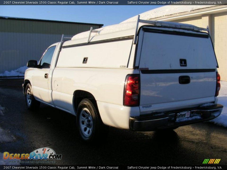 2007 Chevrolet Silverado 1500 Classic Regular Cab Summit White / Dark Charcoal Photo #7