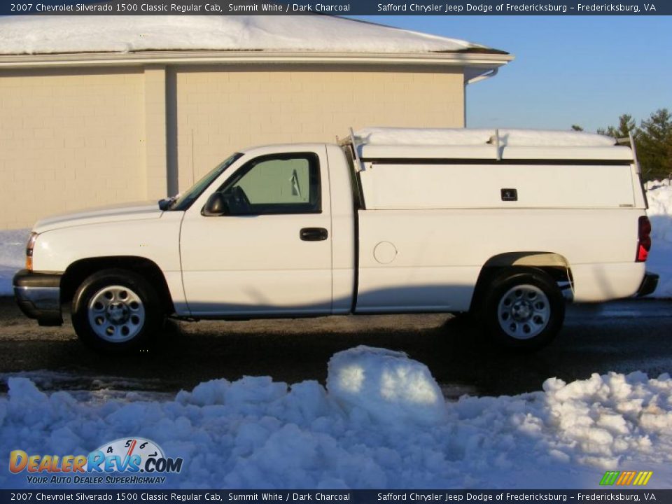 2007 Chevrolet Silverado 1500 Classic Regular Cab Summit White / Dark Charcoal Photo #8