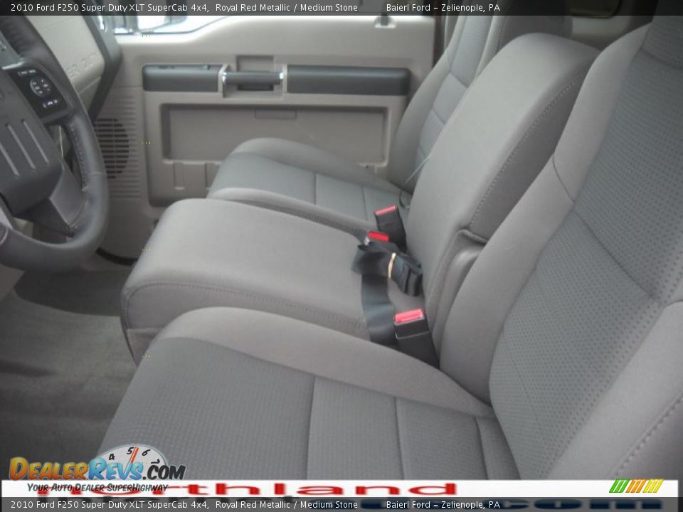 2010 Ford F250 Super Duty XLT SuperCab 4x4 Royal Red Metallic / Medium Stone Photo #11