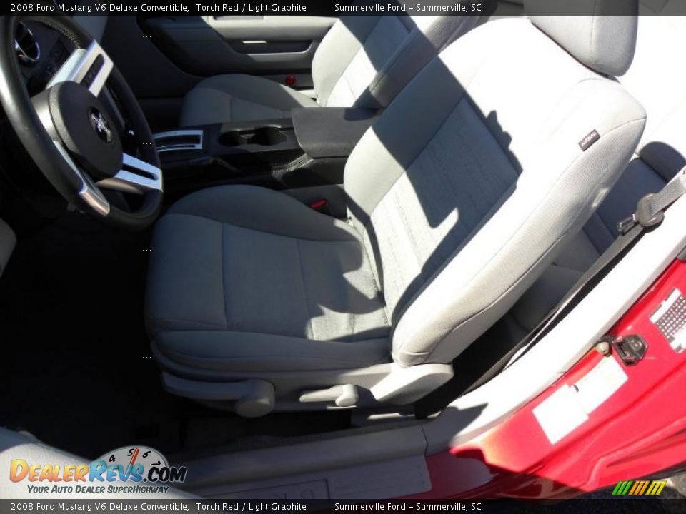 2008 Ford Mustang V6 Deluxe Convertible Torch Red / Light Graphite Photo #4