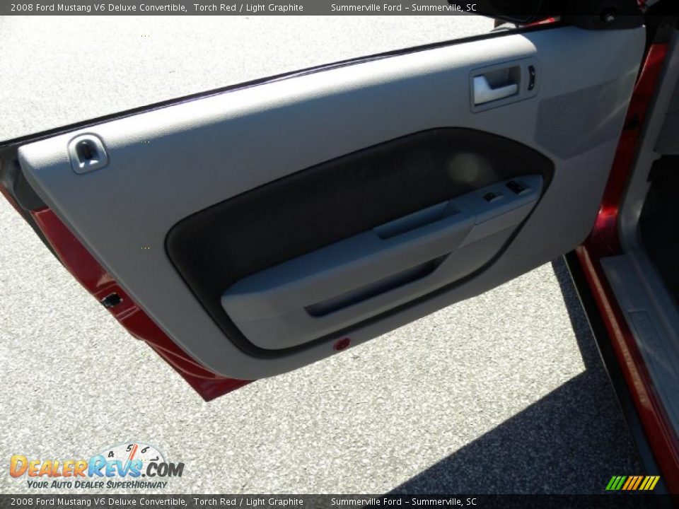 2008 Ford Mustang V6 Deluxe Convertible Torch Red / Light Graphite Photo #5