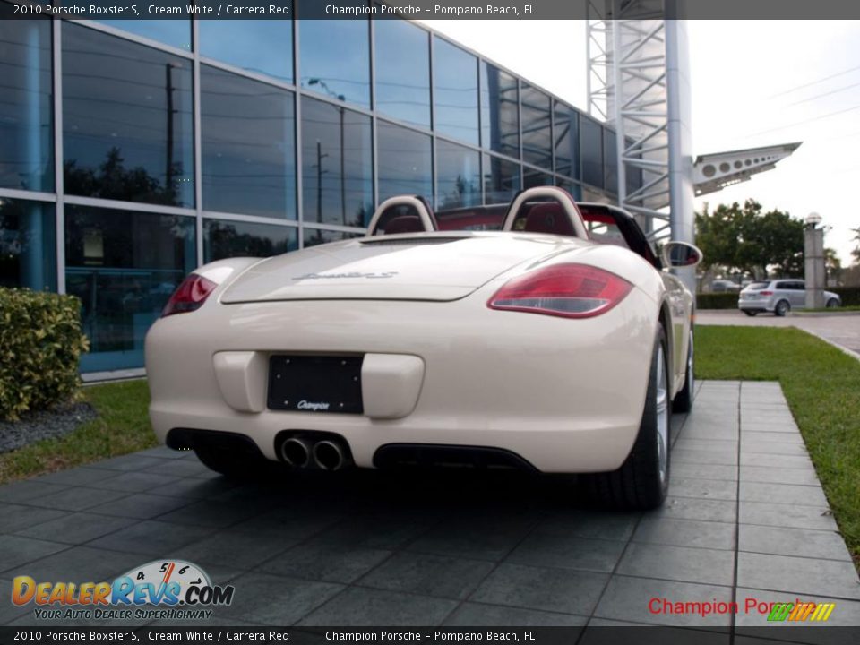 2010 Porsche Boxster S Cream White / Carrera Red Photo #5