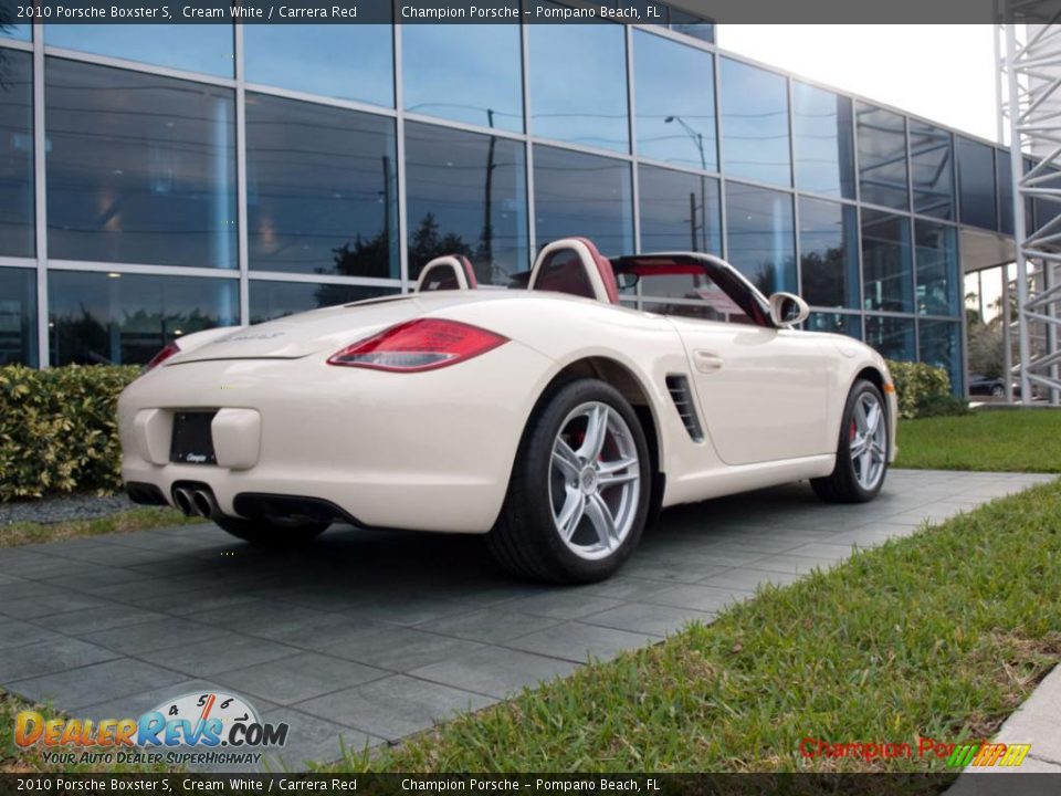 2010 Porsche Boxster S Cream White / Carrera Red Photo #6