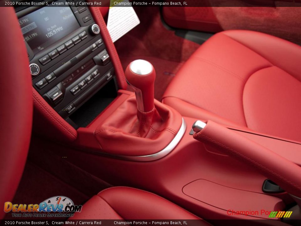 2010 Porsche Boxster S Cream White / Carrera Red Photo #11