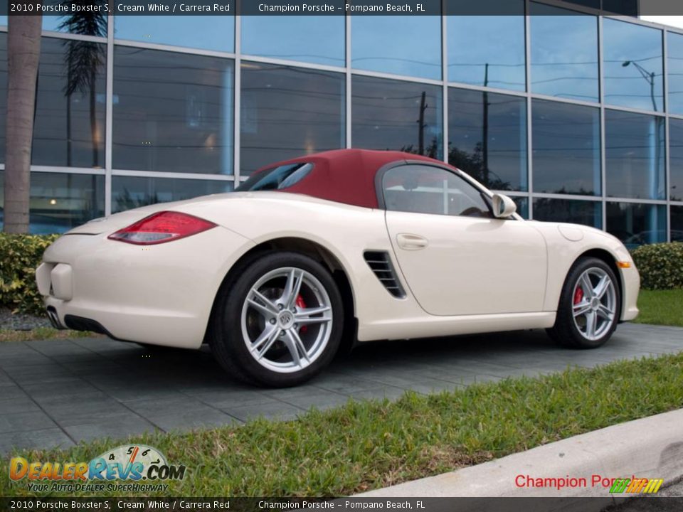 2010 Porsche Boxster S Cream White / Carrera Red Photo #17