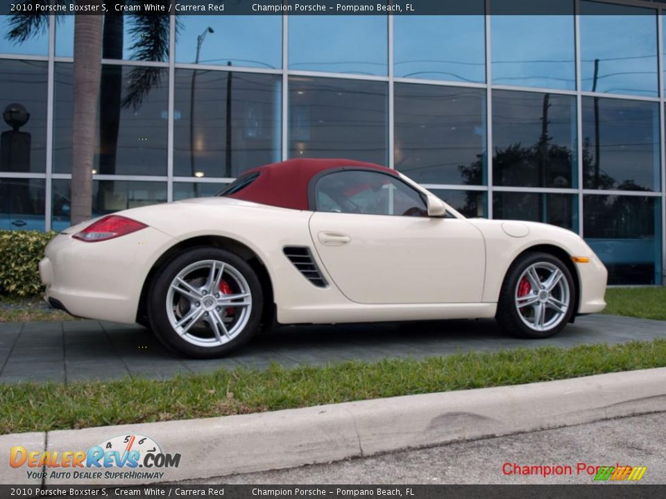 2010 Porsche Boxster S Cream White / Carrera Red Photo #18
