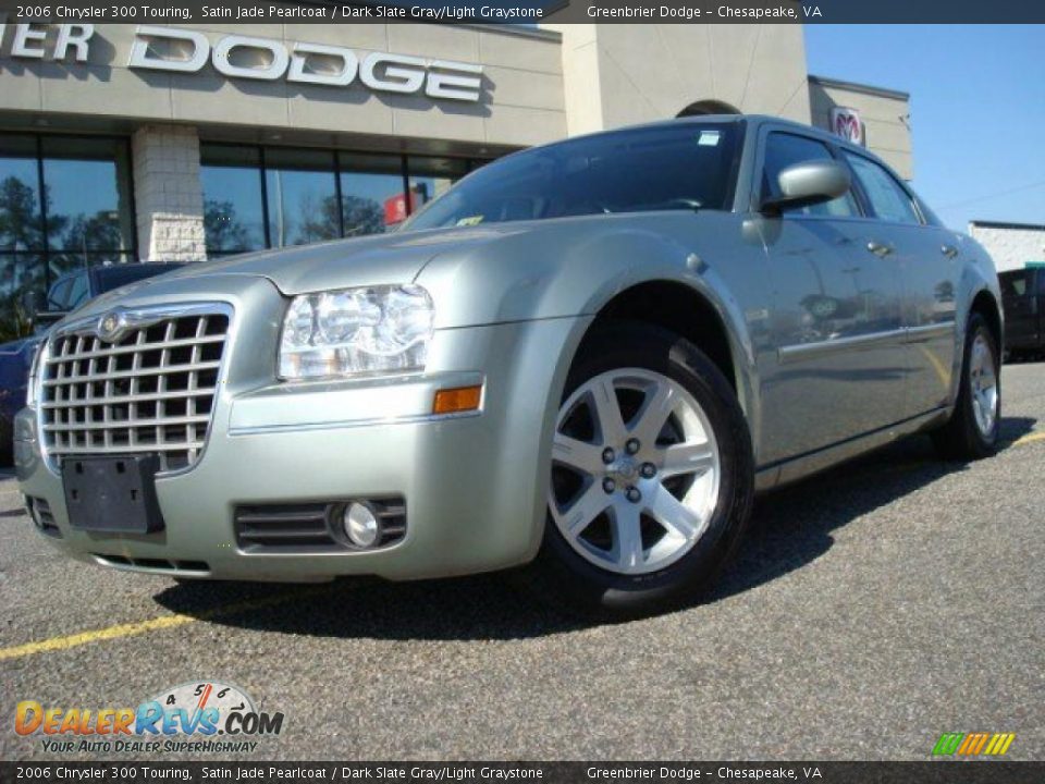 2006 Chrysler 300 Touring Satin Jade Pearlcoat / Dark Slate Gray/Light Graystone Photo #1