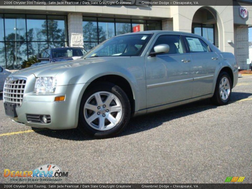 2006 Chrysler 300 Touring Satin Jade Pearlcoat / Dark Slate Gray/Light Graystone Photo #2