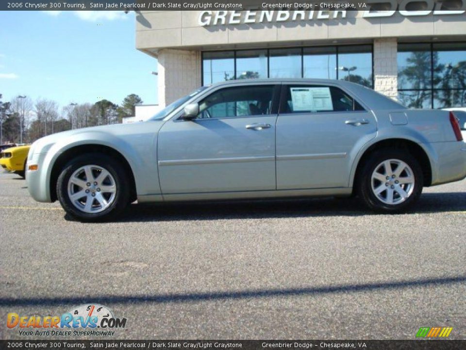 2006 Chrysler 300 Touring Satin Jade Pearlcoat / Dark Slate Gray/Light Graystone Photo #3