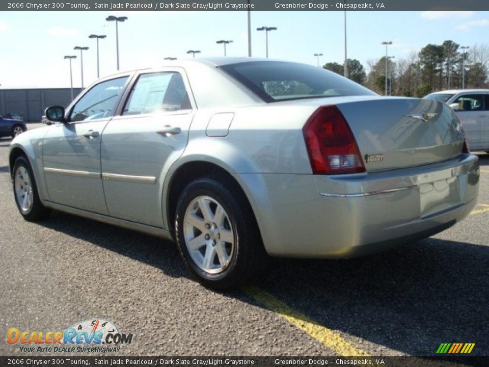 2006 Chrysler 300 Touring Satin Jade Pearlcoat / Dark Slate Gray/Light Graystone Photo #4