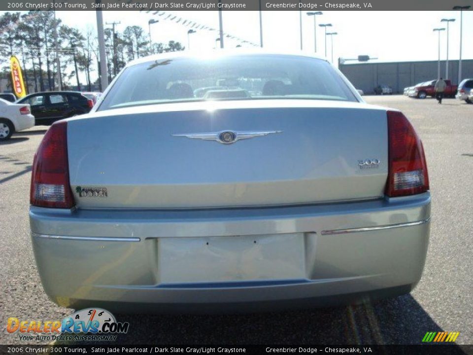 2006 Chrysler 300 Touring Satin Jade Pearlcoat / Dark Slate Gray/Light Graystone Photo #5