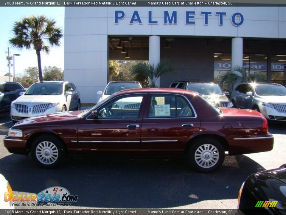 2008 Mercury Grand Marquis LS Dark Toreador Red Metallic / Light Camel Photo #1